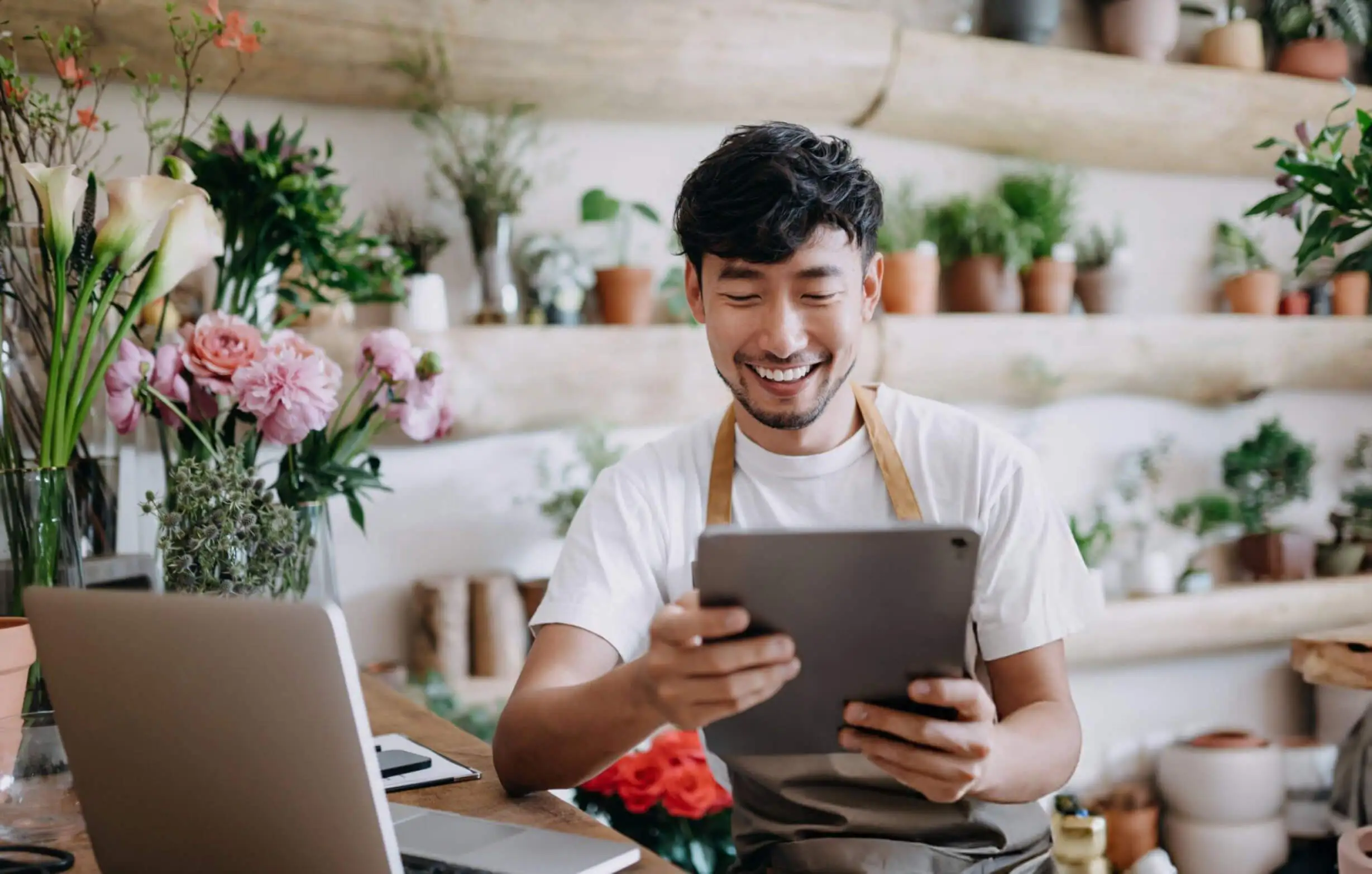 Retail Expert with Tablet
